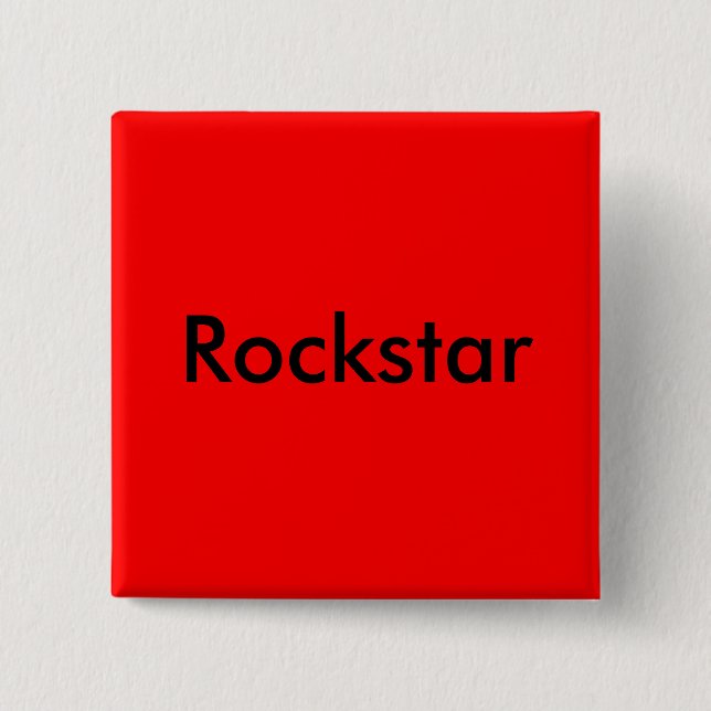 Macaron Carré 5 Cm Pin de Rockstar (Devant)