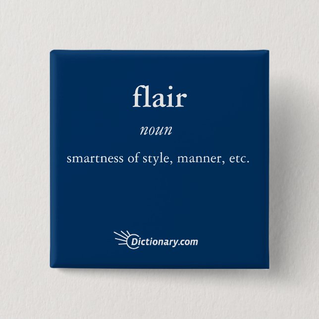 Macaron Carré 5 Cm Pin de talent (Devant)