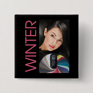 Macaron Carré 5 Cm Pin d'hiver