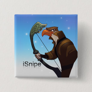 Macaron Carré 5 Cm Pin d'iSnipe de légendes de poche