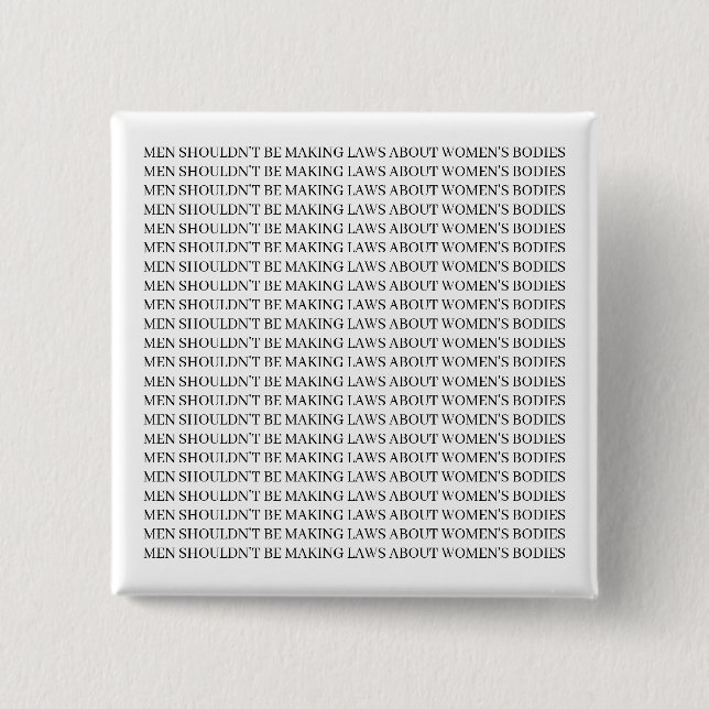 Macaron Carré 5 Cm Pin féministe - Pro choix (Devant)