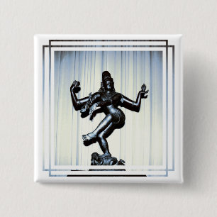 Macaron Carré 5 Cm Pin indou de Shiva