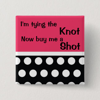 Macaron Carré 5 Cm Pin mignon de Bachlorette