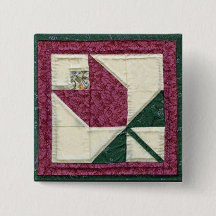 Macaron Carré 5 Cm Pin piqué de tulipe de Potholder