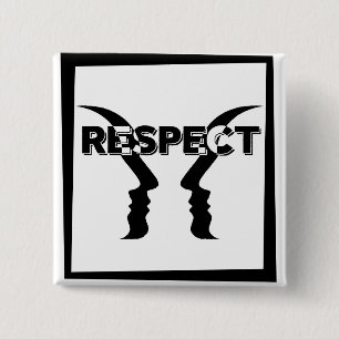Macaron Carré 5 Cm Pin reivindicativo de respeto entre personas.