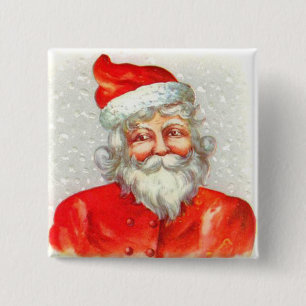 Macaron Carré 5 Cm Pin victorien de bouton de Noël