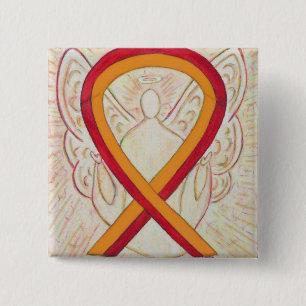 Macaron Carré 5 Cm Pinceau Angle de sensibilisation au ruban rouge et