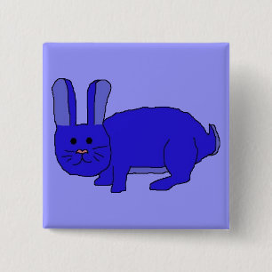 Macaron Carré 5 Cm pin'Indigo Bunny