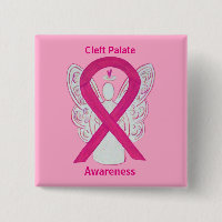 Pins Angles de ruban rose chaud
