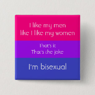 Macaron Carré 5 Cm Plaisanterie bisexuelle
