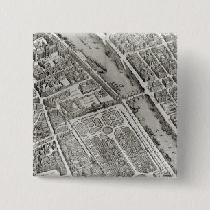 Macaron Carré 5 Cm Plan de Paris, connu sous le nom de 'Plan de