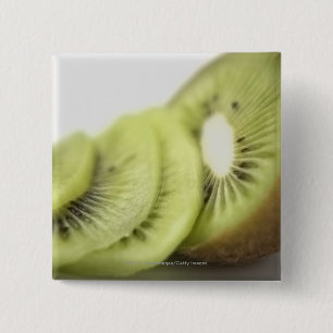 Macaron Carré 5 Cm Plan rapproché des tranches de kiwi