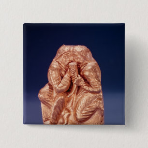 Macaron Carré 5 Cm Plaque dépeignant deux Scythians partageant une