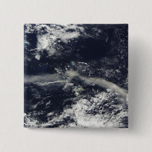 Macaron Carré 5 Cm Plume de cendre des collines de Soufriere,