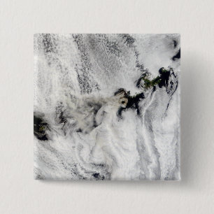 Macaron Carré 5 Cm Plume du volcan Okmok, îles Aléoutiennes