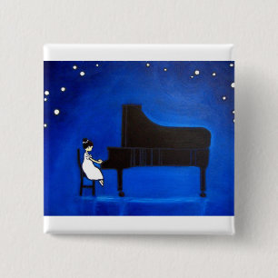 Macaron Carré 5 Cm Poches complètement d'amour - le bouton de moment