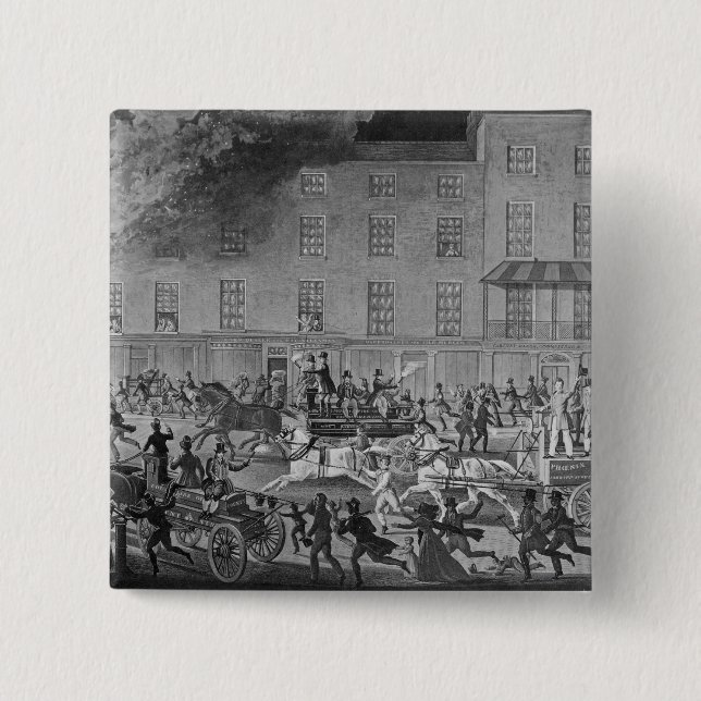 Macaron Carré 5 Cm Pompes à incendie de Londres