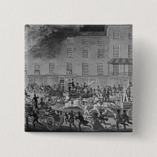 Macaron Carré 5 Cm Pompes à incendie de Londres