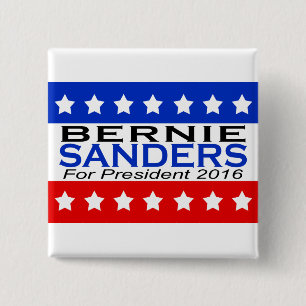 Macaron Carré 5 Cm Ponceuses de Bernie pour le président 2016