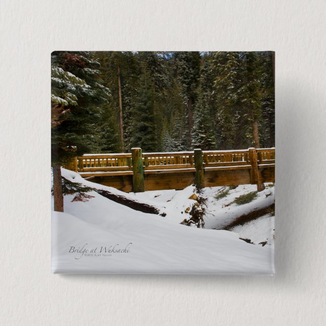 Macaron Carré 5 Cm Pont à Wuksachi (Devant)