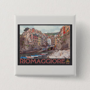 Macaron Carré 5 Cm Port de Riomaggiore (noir)