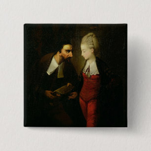 Macaron Carré 5 Cm Portia et Shylock "du négociant de Venise" A