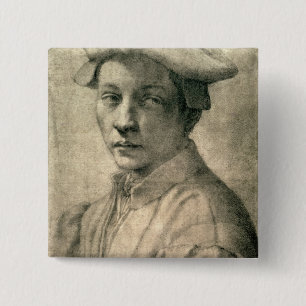 Macaron Carré 5 Cm Portrait d'Andrea Quaratesi, c.1532