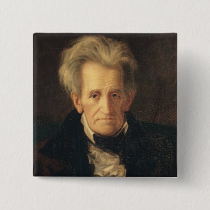 Macaron Carré 5 Cm Portrait d'Andrew Jackson