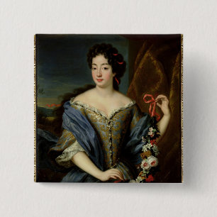 Macaron Carré 5 Cm Portrait d'Anne de Baviere