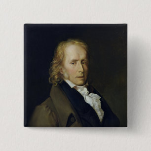 Macaron Carré 5 Cm Portrait de Benjamin Constant de Rebecque