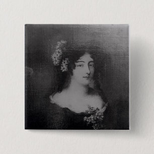 Macaron Carré 5 Cm Portrait de comtesse Ehrengard Melusina