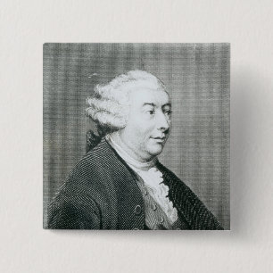 Macaron Carré 5 Cm Portrait de David Hume