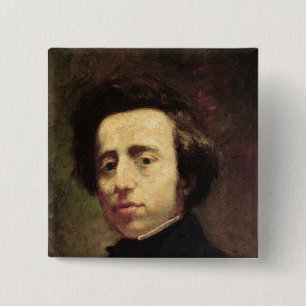 Macaron Carré 5 Cm Portrait de Frederic Chopin 2