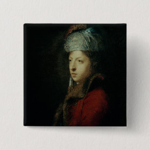 Macaron Carré 5 Cm Portrait de Giuseppe Marchi 1753