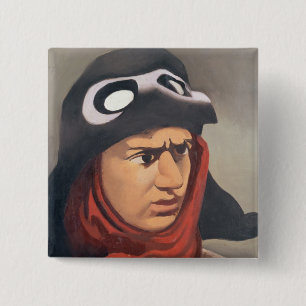 Macaron Carré 5 Cm Portrait de Guynemer, 1921-23