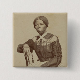 Macaron Carré 5 Cm Portrait de Harriet Tubman   1868-69