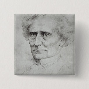 Macaron Carré 5 Cm Portrait de Hector Berlioz