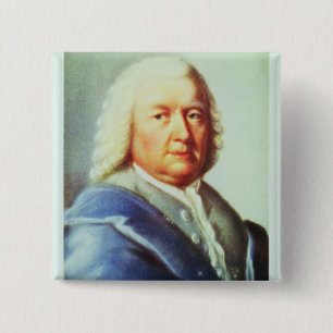 Macaron Carré 5 Cm Portrait de Johann Sebastian Bach