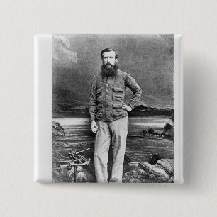Macaron Carré 5 Cm Portrait de John Hanning Speke