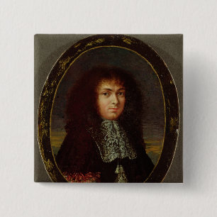 Macaron Carré 5 Cm Portrait de Louis XIV