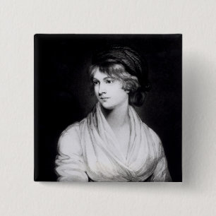 Macaron Carré 5 Cm Portrait de Mary Wollstonecraft Godwin