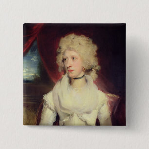 Macaron Carré 5 Cm Portrait de Mlle Martha Carr (huile sur la toile)