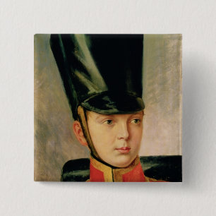 Macaron Carré 5 Cm Portrait de Prince héritier Alexandre
