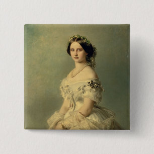 Macaron Carré 5 Cm Portrait de princesse de Baden, 1856