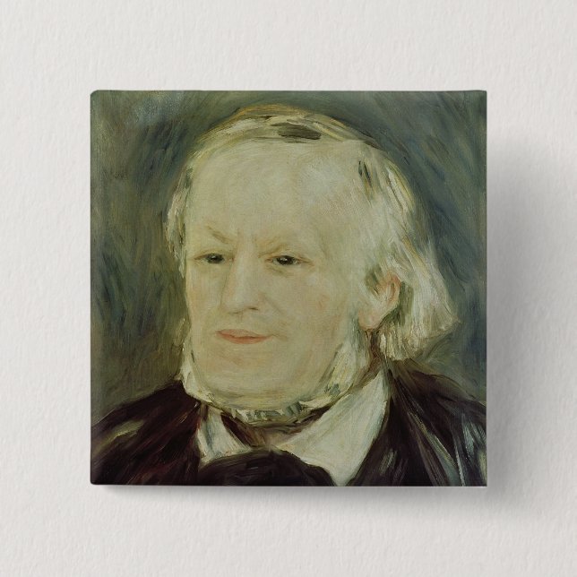 Macaron Carré 5 Cm Portrait de Richard Wagner, 1893 (Devant)