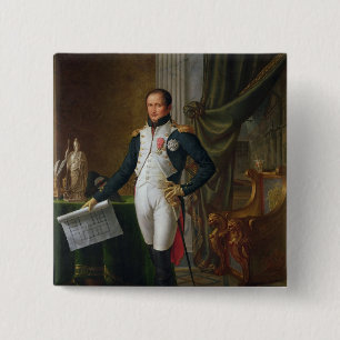 Macaron Carré 5 Cm Portrait de roi de Joseph Bonaparte de l'Espagne