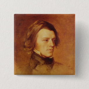 Macaron Carré 5 Cm Portrait de seigneur Tennyson d'Alfred