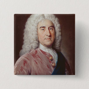 Macaron Carré 5 Cm Portrait de Thomas Pelham Holles