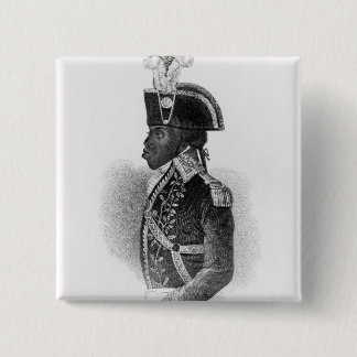 Macaron Carré 5 Cm Portrait de Toussaint L'Ouverture