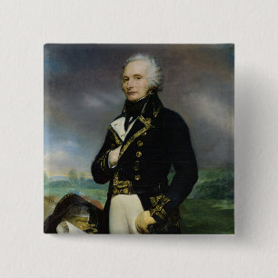 Macaron Carré 5 Cm Portrait de vicomte Alexandre-Francois-Marie